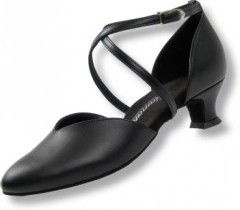 Diamant Standard comfort dámská taneční obuv  černá kůže