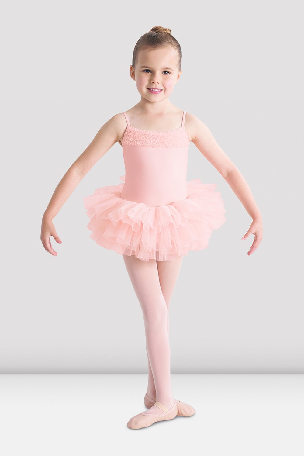 Bloch dívčí tutu dres leotard růžový