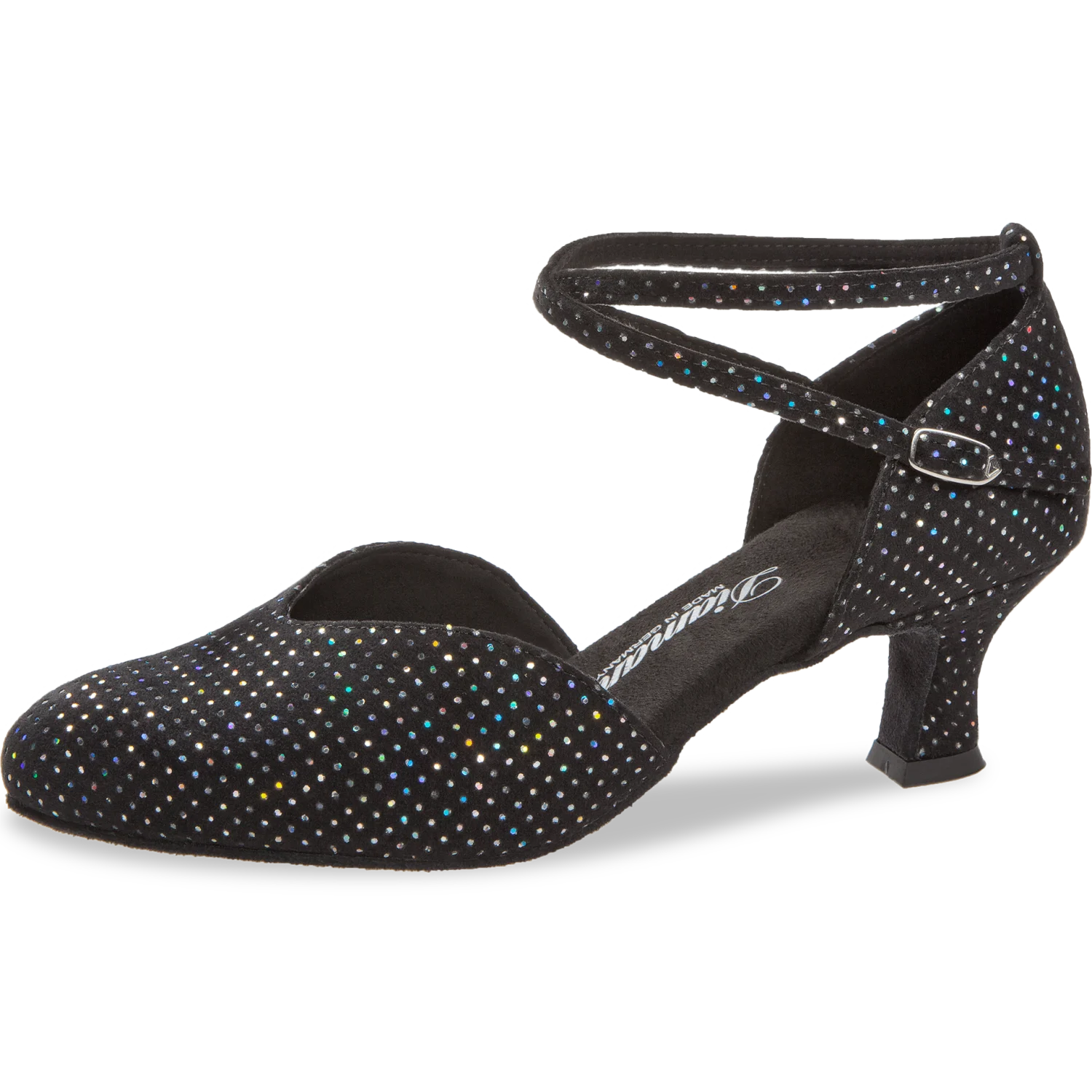 Diamant Standard  dámská taneční obuv černá - multicolor , 5 cm