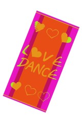 Osuška "LOVE DANCE" 70 x 140